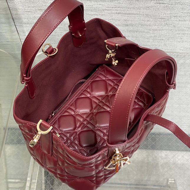 ALWAYS MINI 23 BAG IN BURGUNDY RED MACROCANNAGE CALFSKIN