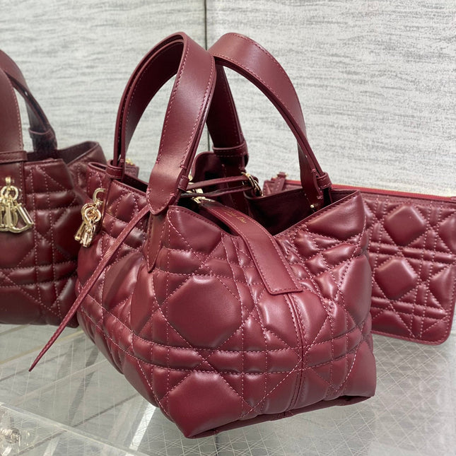ALWAYS MINI 23 BAG IN BURGUNDY RED MACROCANNAGE CALFSKIN