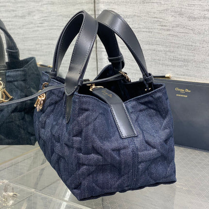MINI 23 TOUJOURS BAG IN BLUE GRAPHIC CANNAGE DENIM