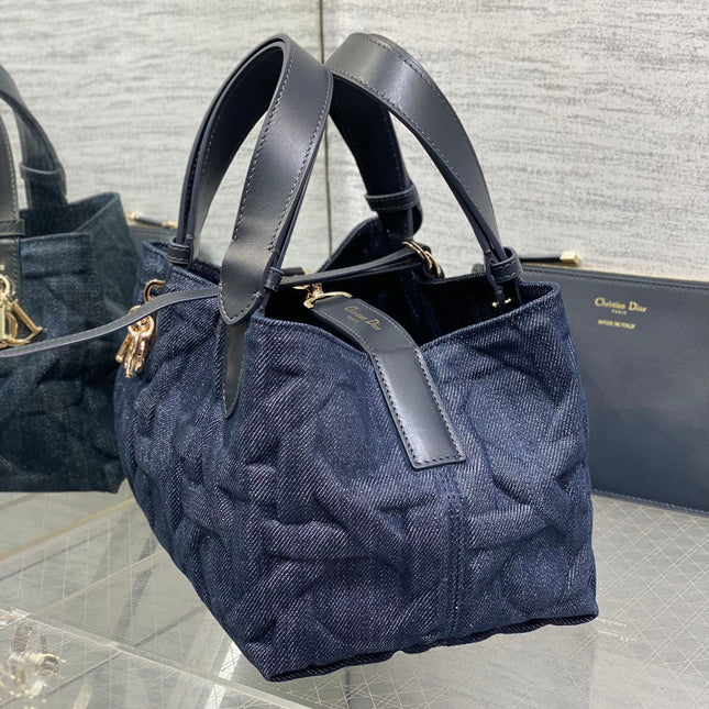 MINI 23 TOUJOURS BAG IN BLUE GRAPHIC CANNAGE DENIM