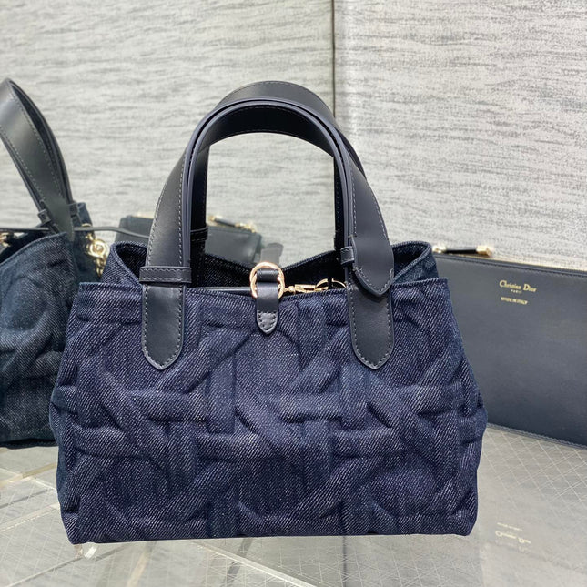 MINI 23 TOUJOURS BAG IN BLUE GRAPHIC CANNAGE DENIM