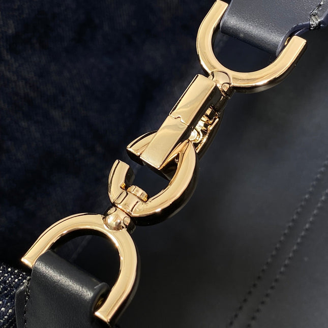 MINI 23 TOUJOURS BAG IN BLUE GRAPHIC CANNAGE DENIM