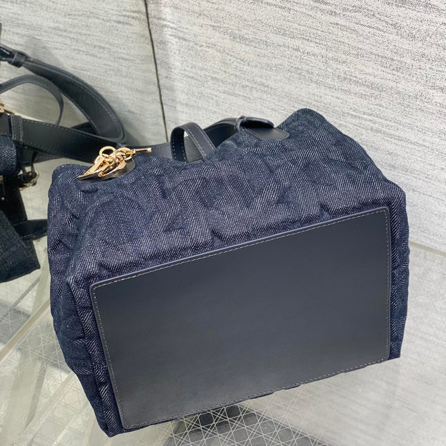 MINI 23 TOUJOURS BAG IN BLUE GRAPHIC CANNAGE DENIM
