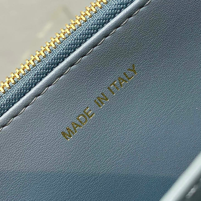 MISS CARO MINI BAG 17 IN OSLO GREY MACROCANNAGE LAMBSKIN