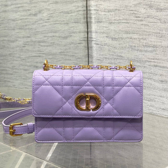 MISS CARO MINI BAG 17 IN BABY PURPLE MACROCANNAGE LAMBSKIN