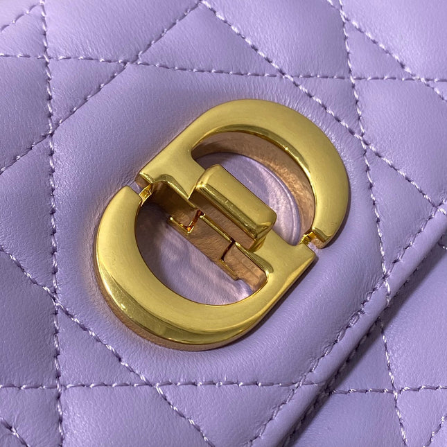 MISS CARO MINI BAG 17 IN BABY PURPLE MACROCANNAGE LAMBSKIN