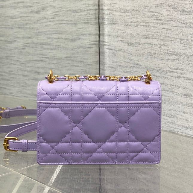 MISS CARO MINI BAG 17 IN BABY PURPLE MACROCANNAGE LAMBSKIN