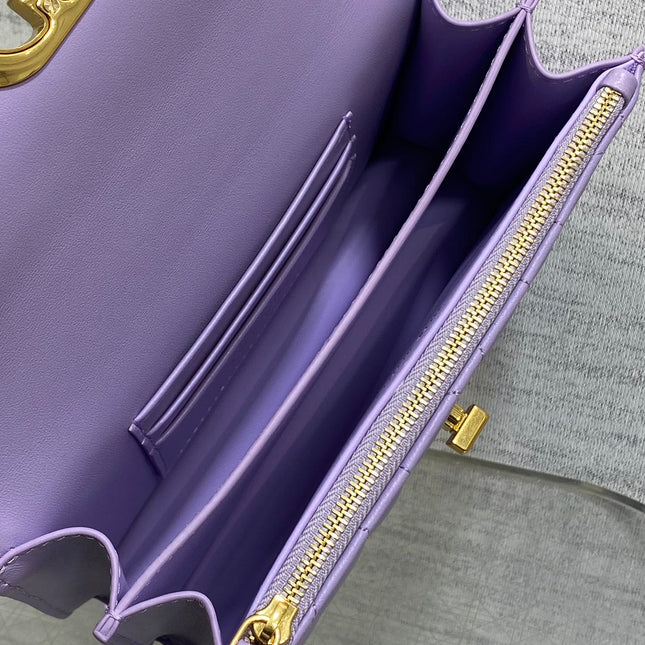 MISS CARO MINI BAG 17 IN BABY PURPLE MACROCANNAGE LAMBSKIN
