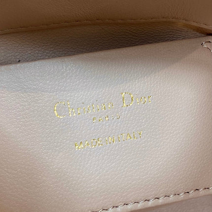 DIOR 25S ALWAYS MINI BAG 13 IN LIGHT PINK MACROCANNAGE CALFSKIN GOLD HARDWARE