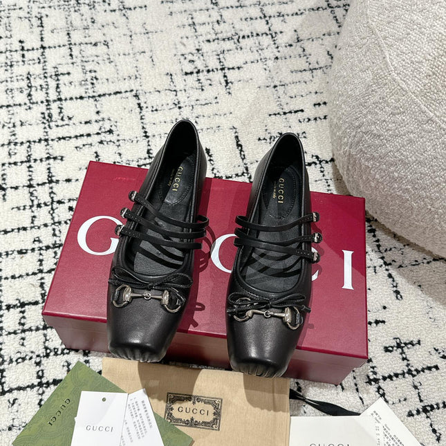 MARY JANE FLAT IN BLACK CALFSKIN