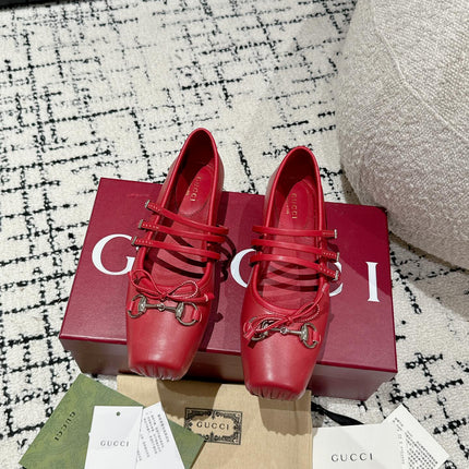 MARY JANE FLAT IN CRIMSON RED CALFSKIN