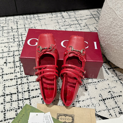 MARY JANE FLAT IN CRIMSON RED CALFSKIN