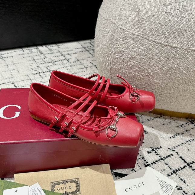 MARY JANE FLAT IN CRIMSON RED CALFSKIN