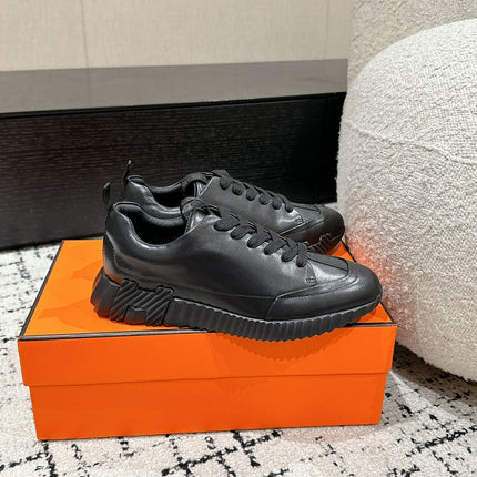 BOUNCING SNEAKER IN FULL BLACK CALFSKIN