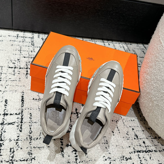 BOUNCING SNEAKER IN KHAKI BEIGE CALFSKIN