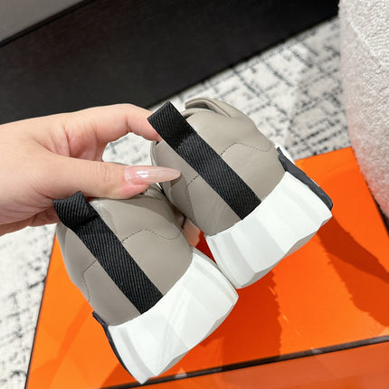 BOUNCING SNEAKER IN KHAKI BEIGE CALFSKIN