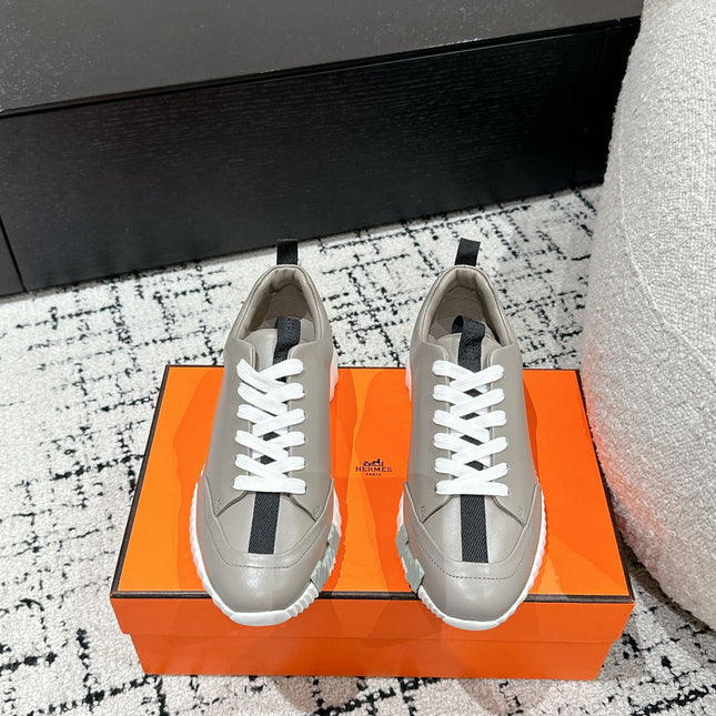 BOUNCING SNEAKER IN KHAKI BEIGE CALFSKIN