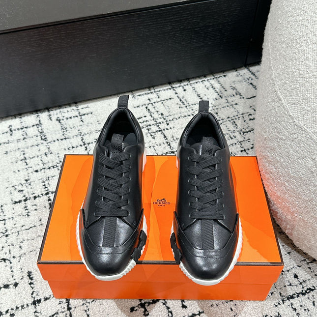 BOUNCING SNEAKER IN BLACK CALFSKIN