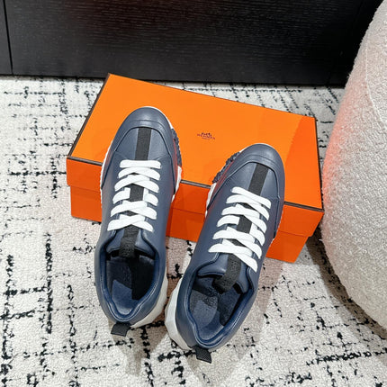 BOUNCING SNEAKER IN SPACE BLUE CALFSKIN