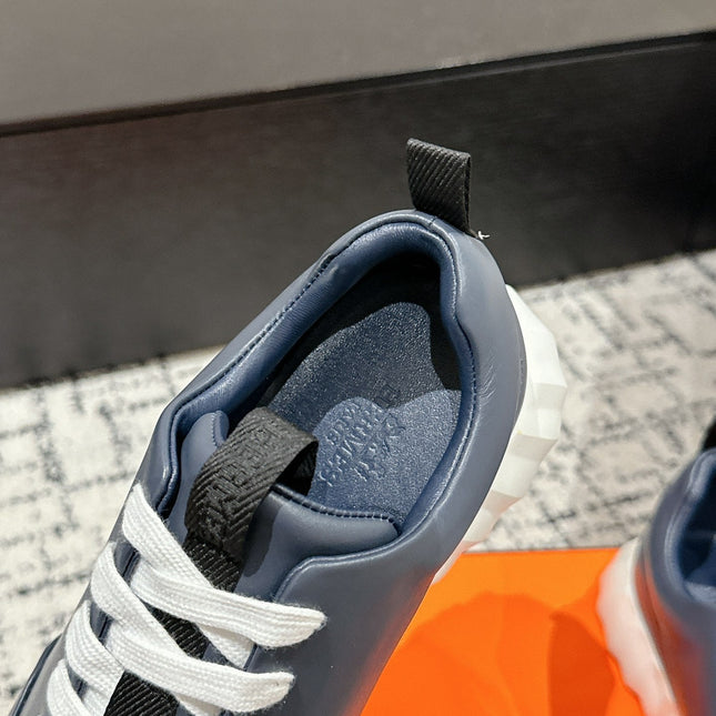 BOUNCING SNEAKER IN SPACE BLUE CALFSKIN