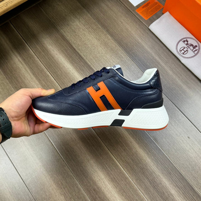 HM TRAIL SNEAKER DARK BLUE CALFSKIN