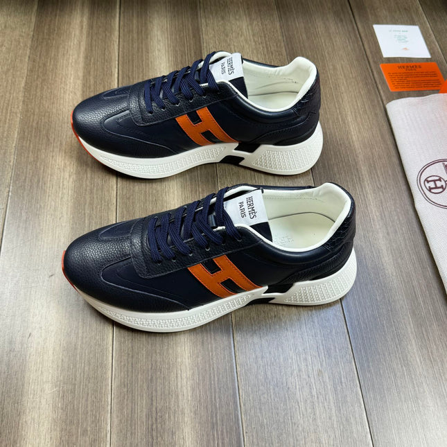 HM TRAIL SNEAKER DARK BLUE CALFSKIN