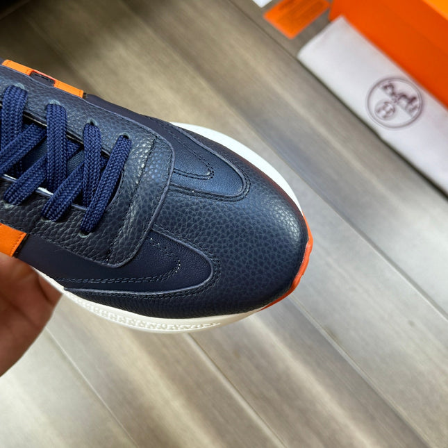 HM TRAIL SNEAKER DARK BLUE CALFSKIN