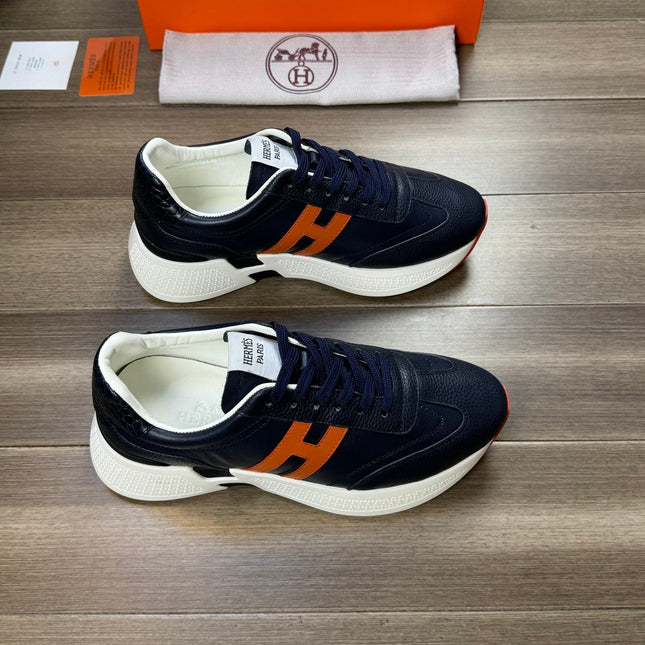 HM TRAIL SNEAKER DARK BLUE CALFSKIN