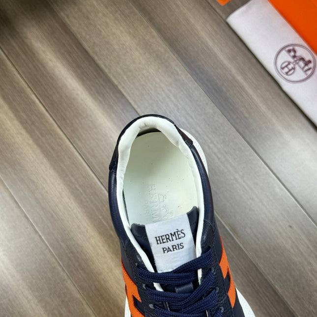 HM TRAIL SNEAKER DARK BLUE CALFSKIN