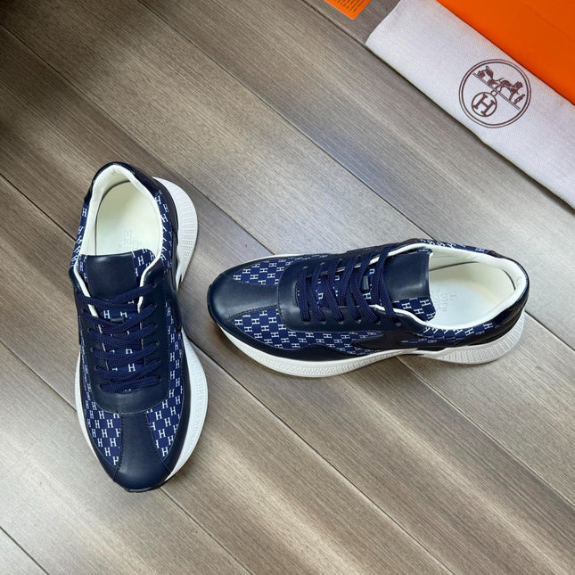 HM PRINTED SNEAKER NAVY TOTEM FABRIC