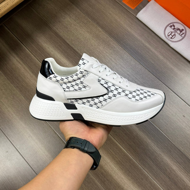 HM PRINTED SNEAKER WHITE TOTEM FABRIC