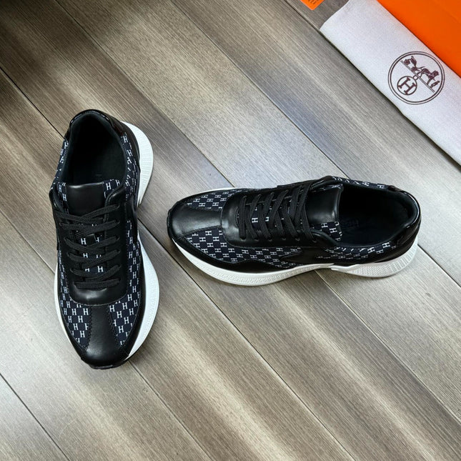 HM PRINTED SNEAKER BLACK TOTEM FABRIC