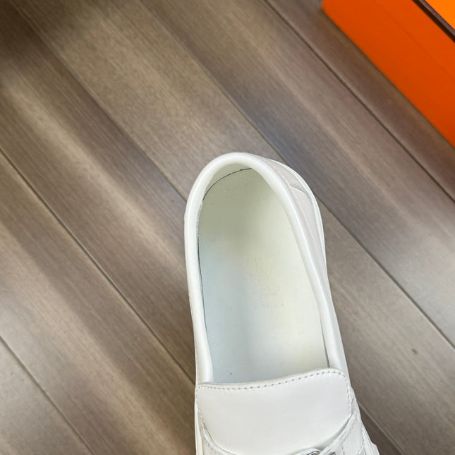 HM GAME SLIP-ON SNEAKER WHITE CALFSKIN