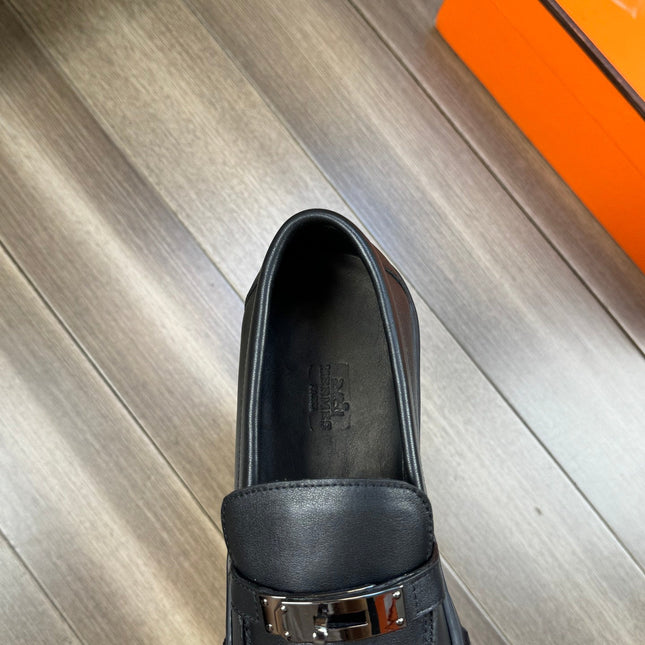 HM GAME SLIP-ON SNEAKER BLACK CALFSKIN