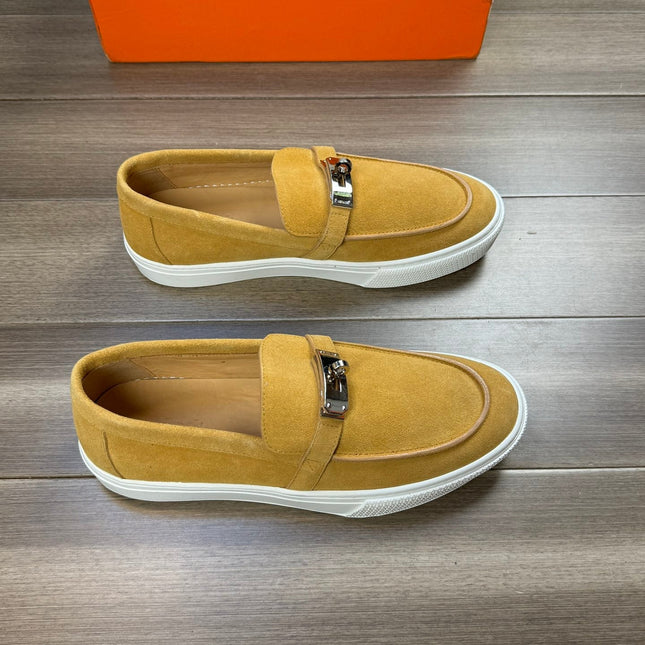 HM GAME SLIP-ON SNEAKER MUSTARD SUEDE