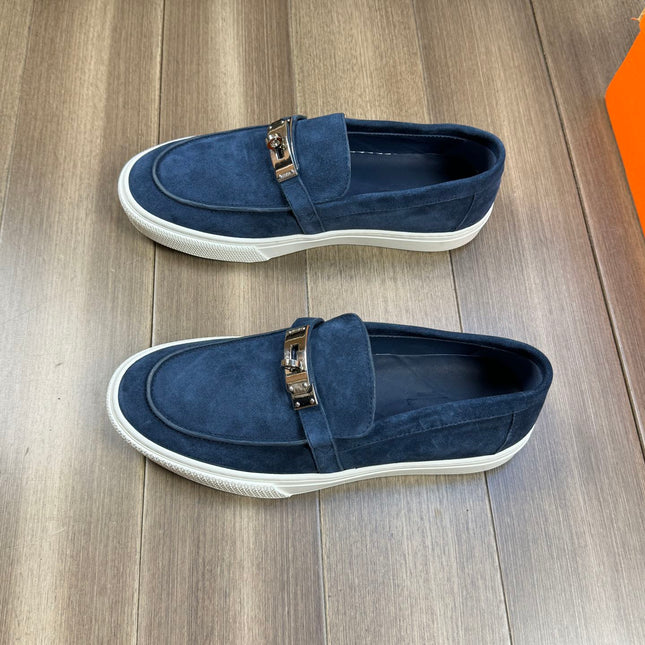 HM GAME SLIP-ON SNEAKER NAVY SUEDE