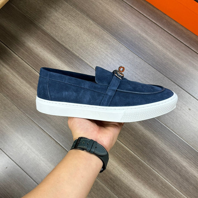 HM GAME SLIP-ON SNEAKER NAVY SUEDE