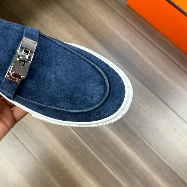 HM GAME SLIP-ON SNEAKER NAVY SUEDE