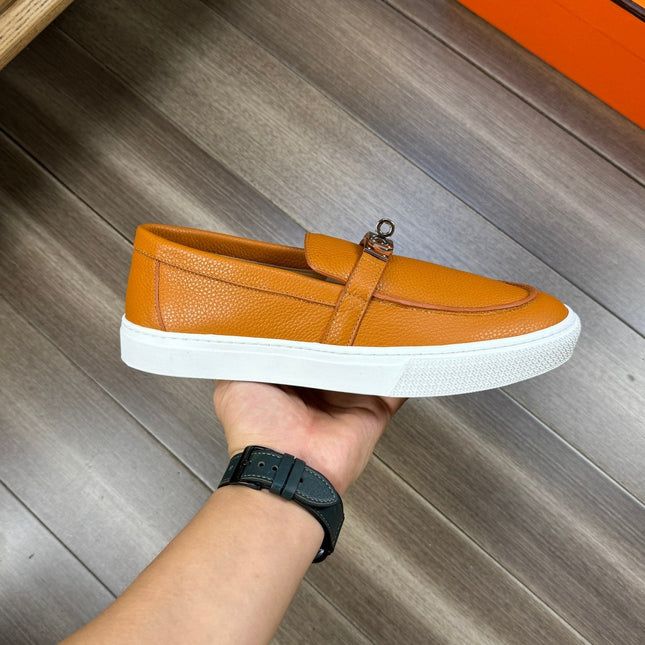 HM GAME SLIP-ON SNEAKER BRONZE CALFSKIN