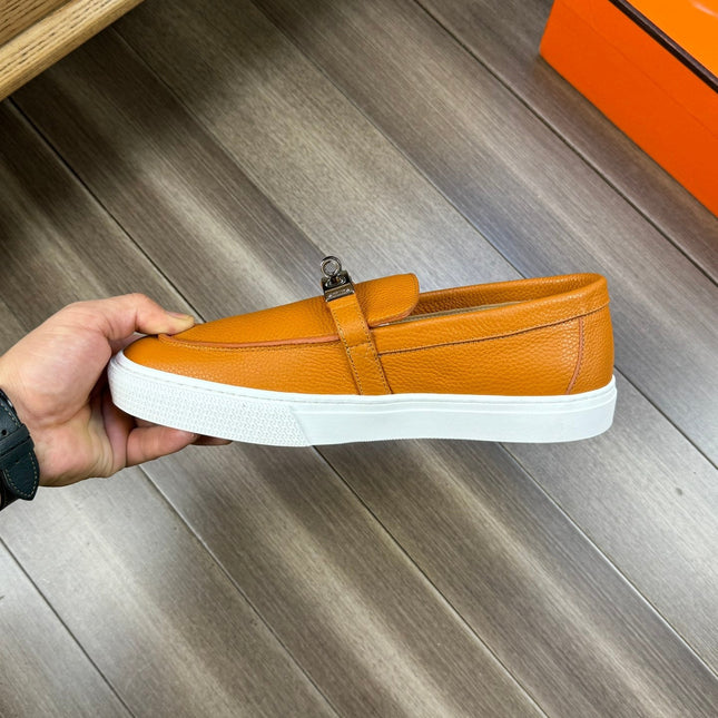 HM GAME SLIP-ON SNEAKER BRONZE CALFSKIN