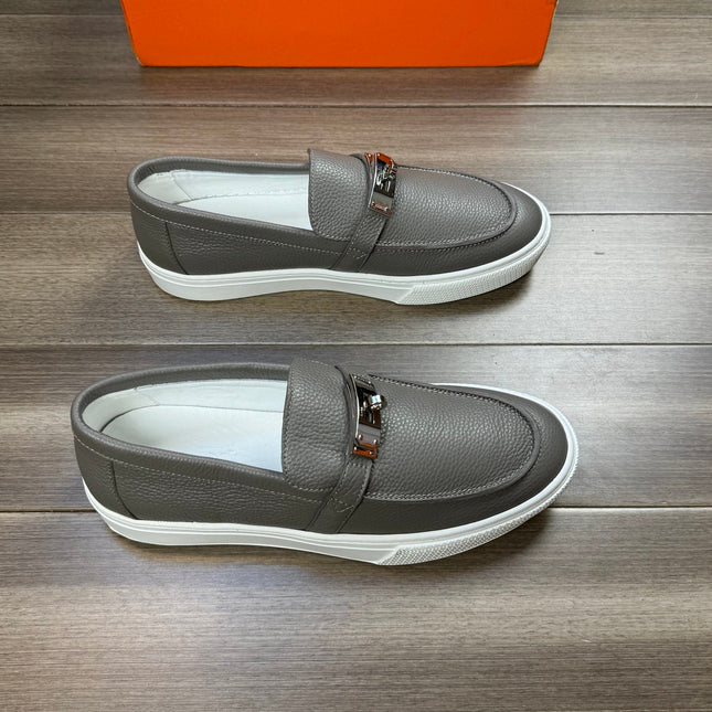 HM GAME SLIP-ON SNEAKER GRAY CALFSKIN