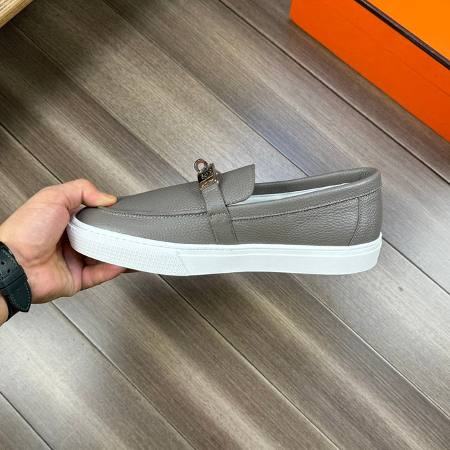 HM GAME SLIP-ON SNEAKER GRAY CALFSKIN