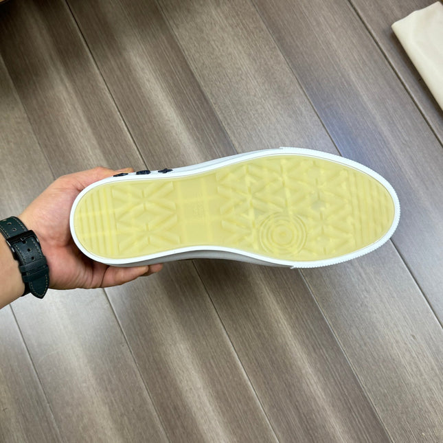 LV TRAINER SNEAKER IN GREY PASTEL MONOGRAM DENIM