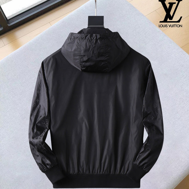LV HOODED JACKET BLACK 239040