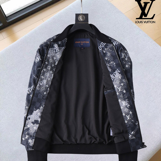 LV NAVY BLUE MONOGRAM AND DAMIER JACKET 239042