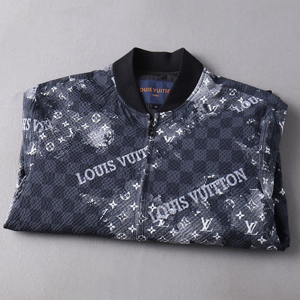 LV NAVY BLUE MONOGRAM AND DAMIER JACKET 239042