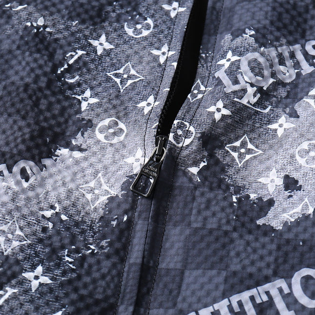 LV NAVY BLUE MONOGRAM AND DAMIER JACKET 239042