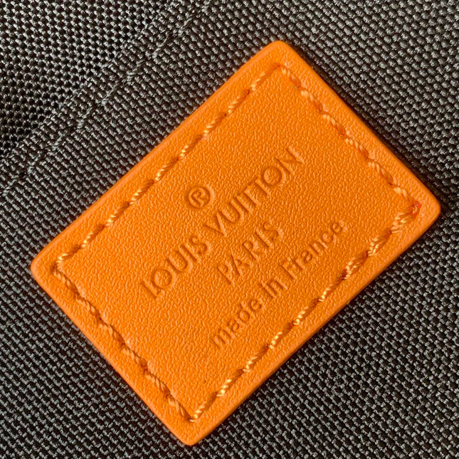 LV 25S MOON CROSSBODY BAG 24 IN ORANGE MONOGRAM CANVAS AND CALFSKIN