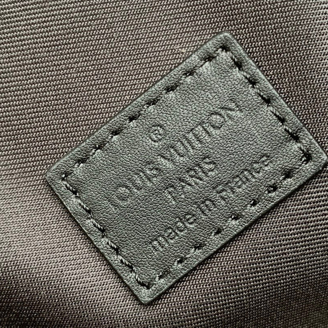 LV 25S STEAMER BAG 18 IN BROWN MONOGRAM MACASSAR CANVAS AND CALFSKIN