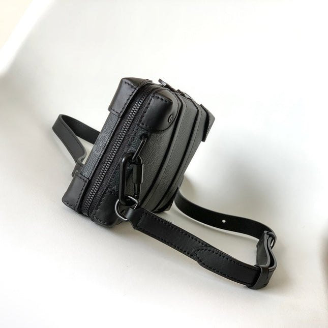 LV 25S SOFT TRUNK BAG 22 IN MONOGRAM ECLIPSE CANVAS AND CALFSKIN